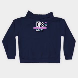 Bali (DPS) Airport Code Baggage Tag Kids Hoodie